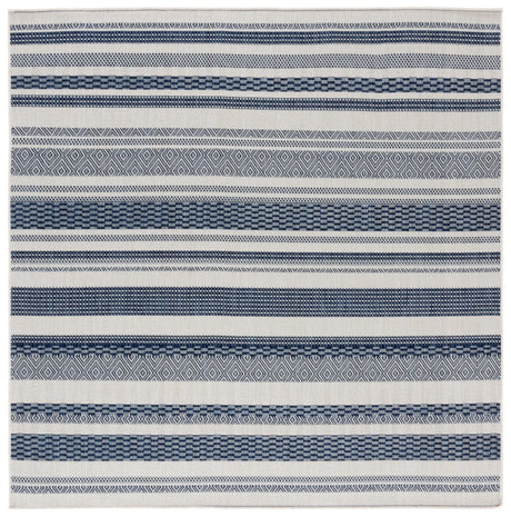 Safavieh Beach House 6'-7" x 6'-7" Rug in Brown / Ivory