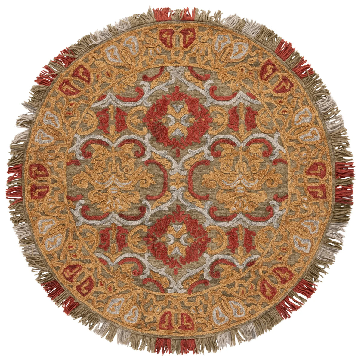 Safavieh Blossom 6'-0" x 6'-0" Rug in Green / Gold