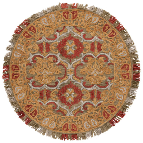 Safavieh Blossom 6'-0" x 6'-0" Rug in Green / Gold