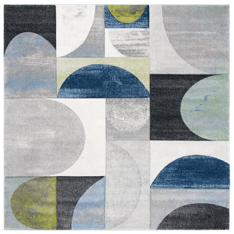 Safavieh Hollywood 6'-7" x 6'-7" Rug in Grey / Blue