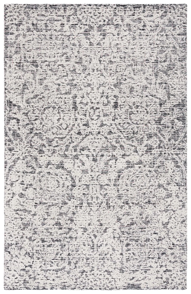 Safavieh Metro 4'-0" x 6'-0" Rug in Black / Ivory
