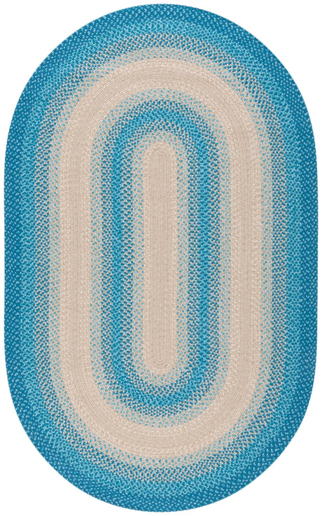 Safavieh Braided 5'-0" x 8'-0" Rug in Blue / Beige