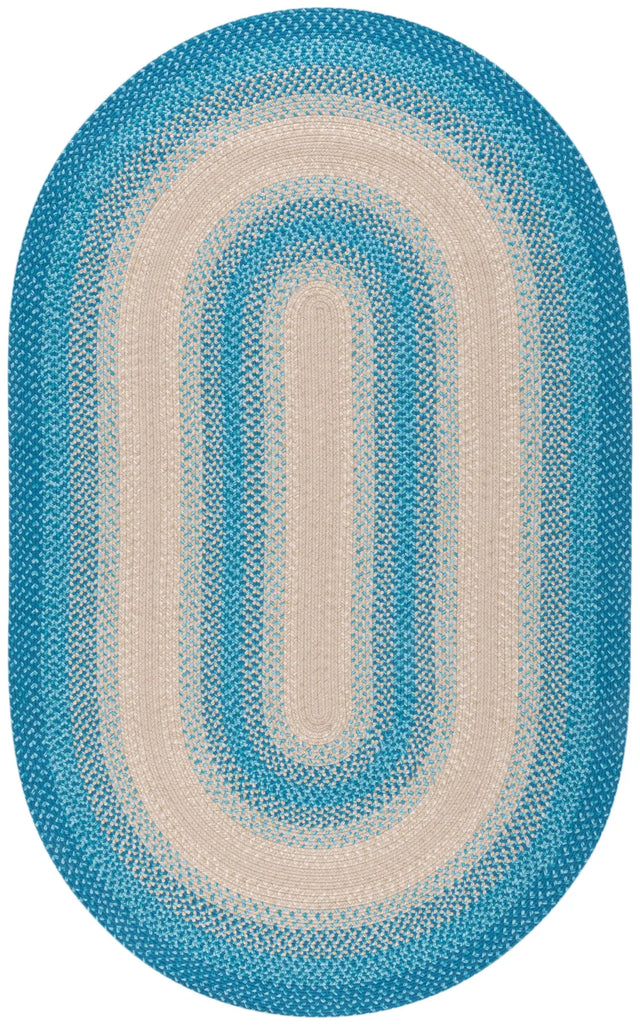 Safavieh Braided 5'-0" x 8'-0" Rug in Blue / Beige