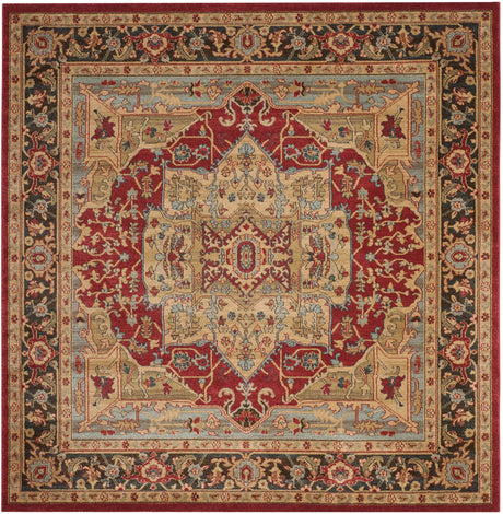 Safavieh Mahal 6'-7" x 6'-7" Rug in Natural / Navy