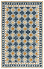 Safavieh Aspen 4'-0" x 6'-0" Rug in Navy / Yellow
