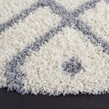 Safavieh Venus Shag 600 6'-7" x 6'-7" Rug in Ivory / Grey