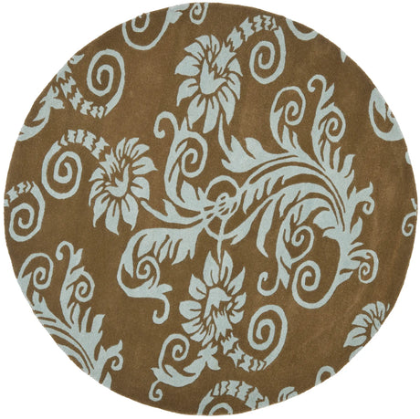 Safavieh Soho 6'-0" x 6'-0" Rug in Light Brown / Blue