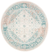 Safavieh Passion 6'-7" x 6'-7" Rug in Turquoise / Ivory