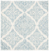 Safavieh Abstract 6'-0" x 6'-0" Rug in Ivory / Blue