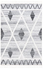 Safavieh Moroccan Tassel Shag 4'-0" x 6'-0" Rug in Grey / Ivory