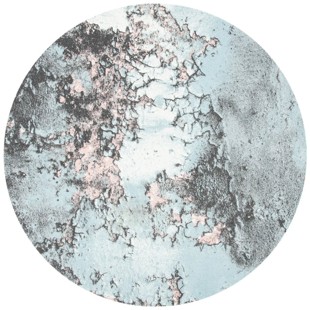 Safavieh Glacier 5'-3" x 5'-3" Rug in Blue / Pink