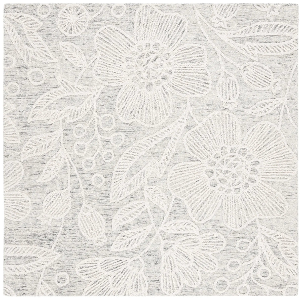 Safavieh Jardin 6'-0" x 6'-0" Rug in Grey / Ivory