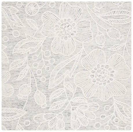 Safavieh Jardin 6'-0" x 6'-0" Rug in Grey / Ivory