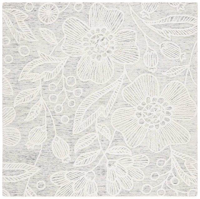 Safavieh Jardin 6'-0" x 6'-0" Rug in Grey / Ivory