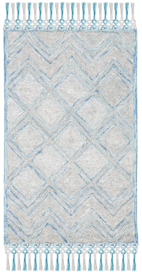 Safavieh Sahara 3'-0" x 5'-0" Rug in Grey / Aqua