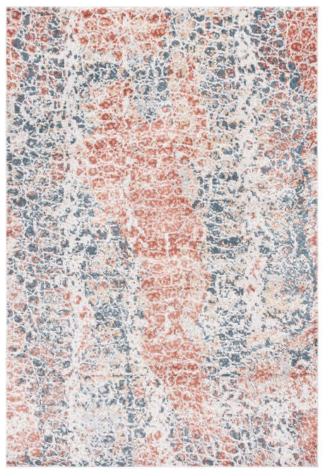 Safavieh Invista 4'-0" x 6'-0" Rug in Navy / Rust