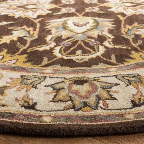 Safavieh Heritage 6'-0" x 6'-0" Rug in Brown / Ivory