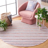 Safavieh Montauk 6'-0" x 6'-0" Rug in Pink / Ivory
