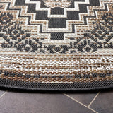 Safavieh Havana 6'-7" x 6'-7" Rug in Light Brown / Black