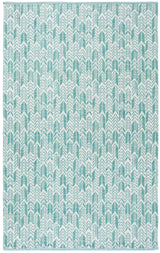 Safavieh Montauk 5'-0" x 8'-0" Rug in Aqua / Ivory