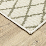 Oriental Weavers Sphinx Georgia 717B0 Ivory/ Grey Rugs - corner detail
