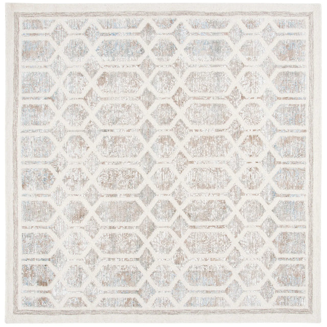 Safavieh Artistry 600 7'-0" x 7'-0" Rug in Ivory / Beige