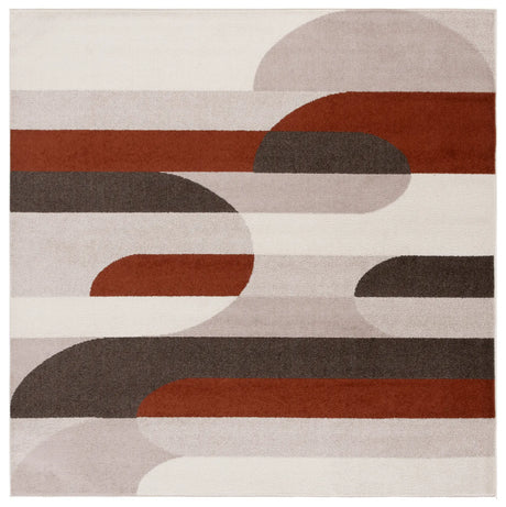 Safavieh Adirondack 6'-7" x 6'-7" Rug in Beige / Rust