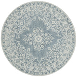 Safavieh Micro-Loop 5'-0" x 5'-0" Rug in Blue / Light Blue