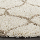 Safavieh Hudson Shag 5'-3" x 5'-3" Rug in Ivory / Beige