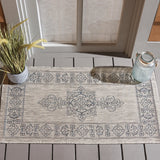 Safavieh Courtyard 2'-0" x 3'-7" Rug in Grey / Navy