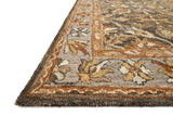 Loloi Victoria Vk-06 Dk Taupe / Grey Rugs - rug corner
