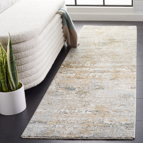 Safavieh Adrianna 2'-2" x 8'-0" Rug in Blue / Gold