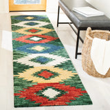 Safavieh Aspen 2'-3" x 9'-0" Rug in Green / Red