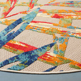 Safavieh Cabana 5'-3" x 5'-3" Rug in Ivory / Navy
