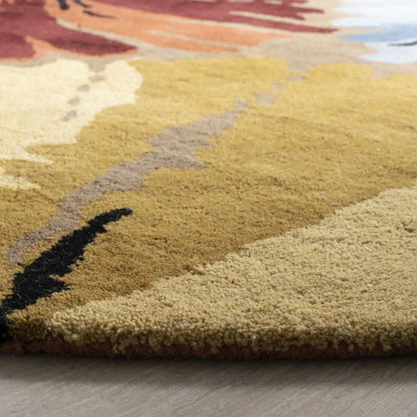 Safavieh Soho 6'-0" x 6'-0" Rug in Olive / Multi