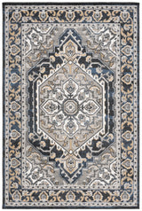 Safavieh Pyramid 4'-5" x 6'-5" Rug in Grey / Navy Gold