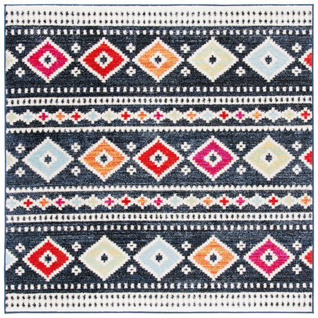 Safavieh Adirondack 6'-0" x 6'-0" Rug in Black / Ivory