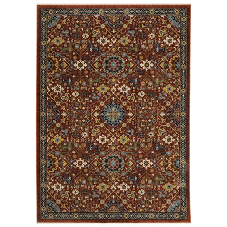 Oriental Weavers Sphinx Aberdeen 006R1 Red/ Multi Rugs - main flat
