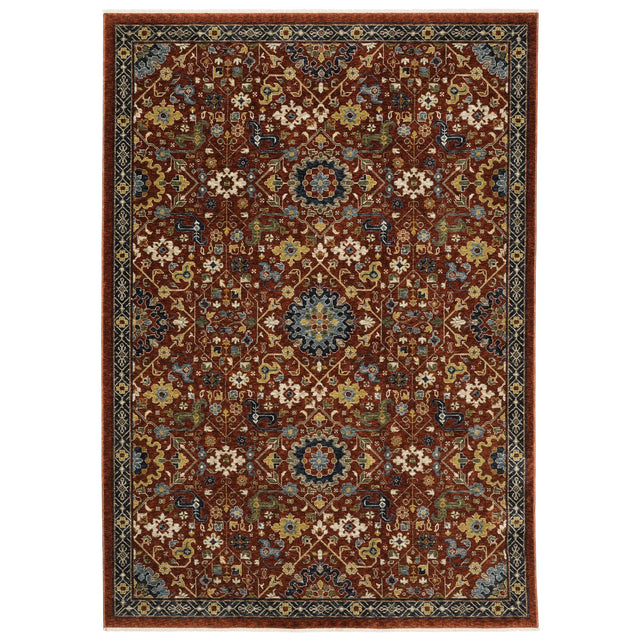 Oriental Weavers Sphinx Aberdeen 006R1 Red/ Multi Rugs - main flat