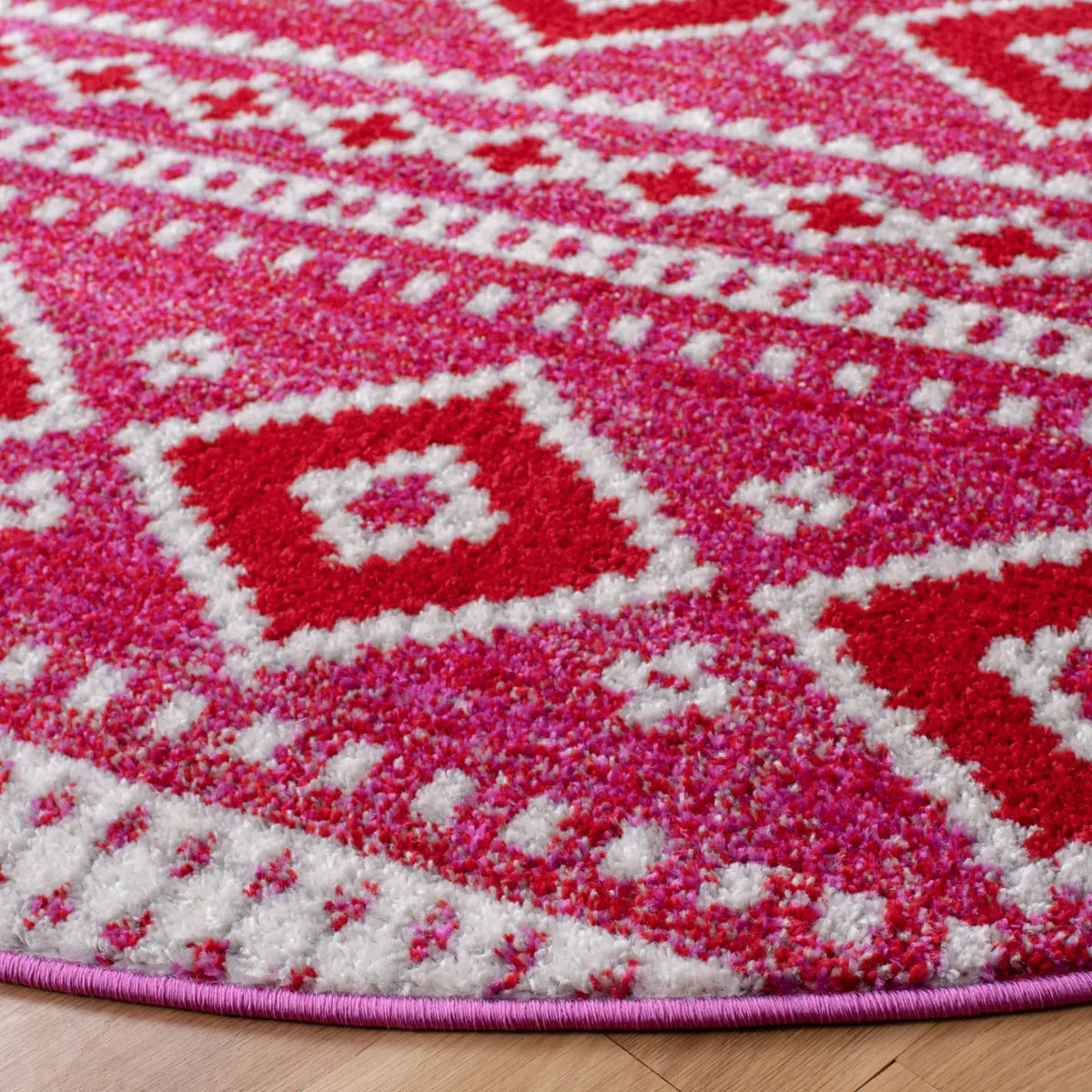 Safavieh Adirondack 6'-0" x 6'-0" Rug in Fuchsia / Ivory