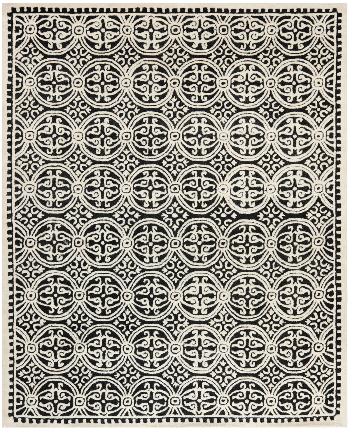 Safavieh Cambridge 10'-0" x 14'-0" Rug in Black / Ivory