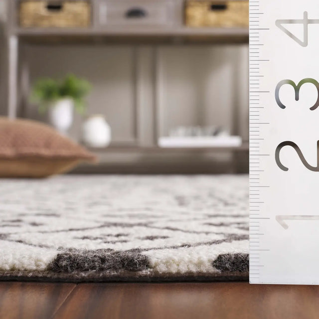Safavieh Ebony 4'-0" x 6'-0" Rug in Ivory / Grey