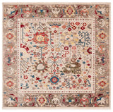 Safavieh Kashan 6'-7" x 6'-7" Rug in Beige / Taupe
