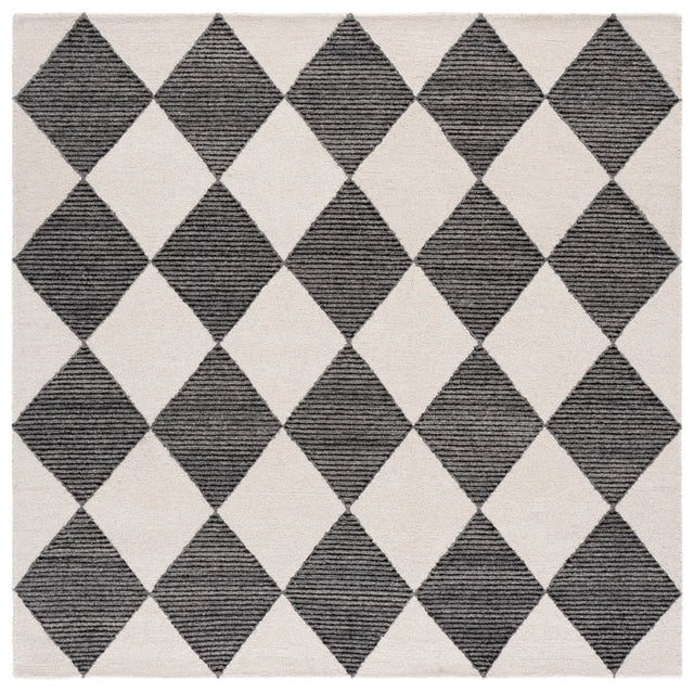 Safavieh Ebony 6'-0" x 6'-0" Rug in Ivory / Black