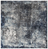 Safavieh Galaxy 5'-3" x 5'-3" Rug in Charcoal / Blue