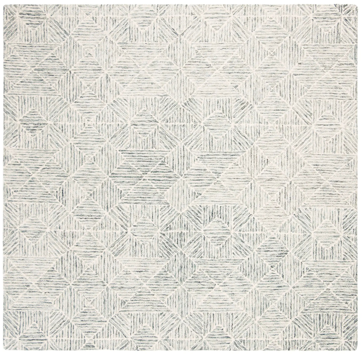 Safavieh Abstract 6'-0" x 6'-0" Rug in Green / Ivory