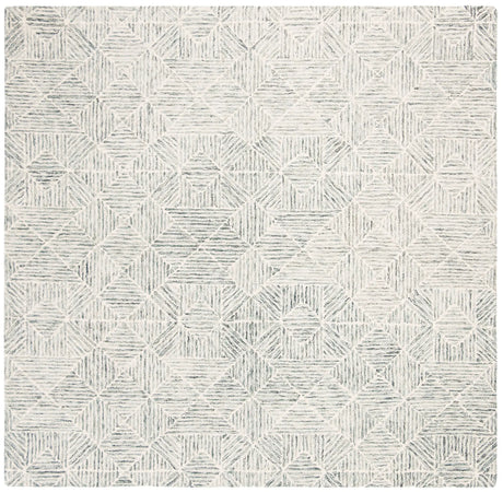 Safavieh Abstract 6'-0" x 6'-0" Rug in Green / Ivory