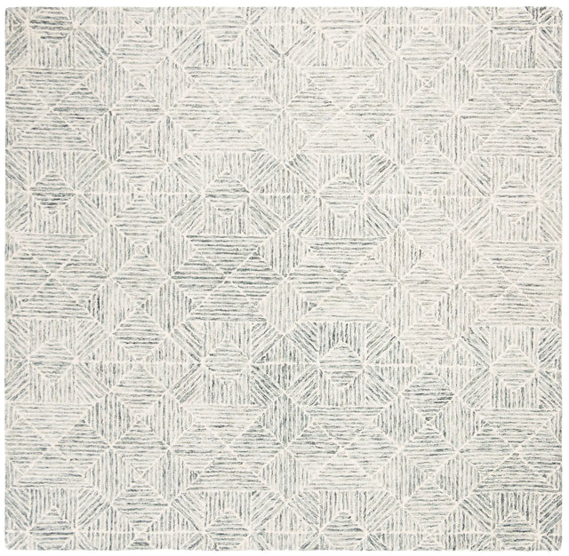 Safavieh Abstract 6'-0" x 6'-0" Rug in Green / Ivory