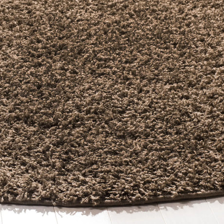 Safavieh Sga-Athens Shag 6'-7" x 6'-7" Rug in Taupe