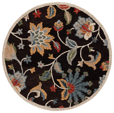 Safavieh Blossom 6'-0" x 6'-0" Rug in Brown / Yellow